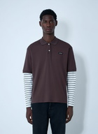 Miu Miu Logo Motif Polo Shirt