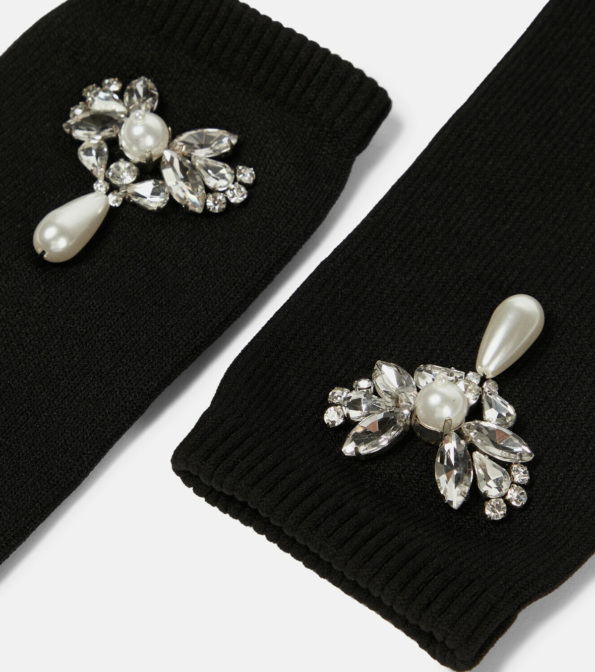 Simone Rocha - Embellished knit gloves
