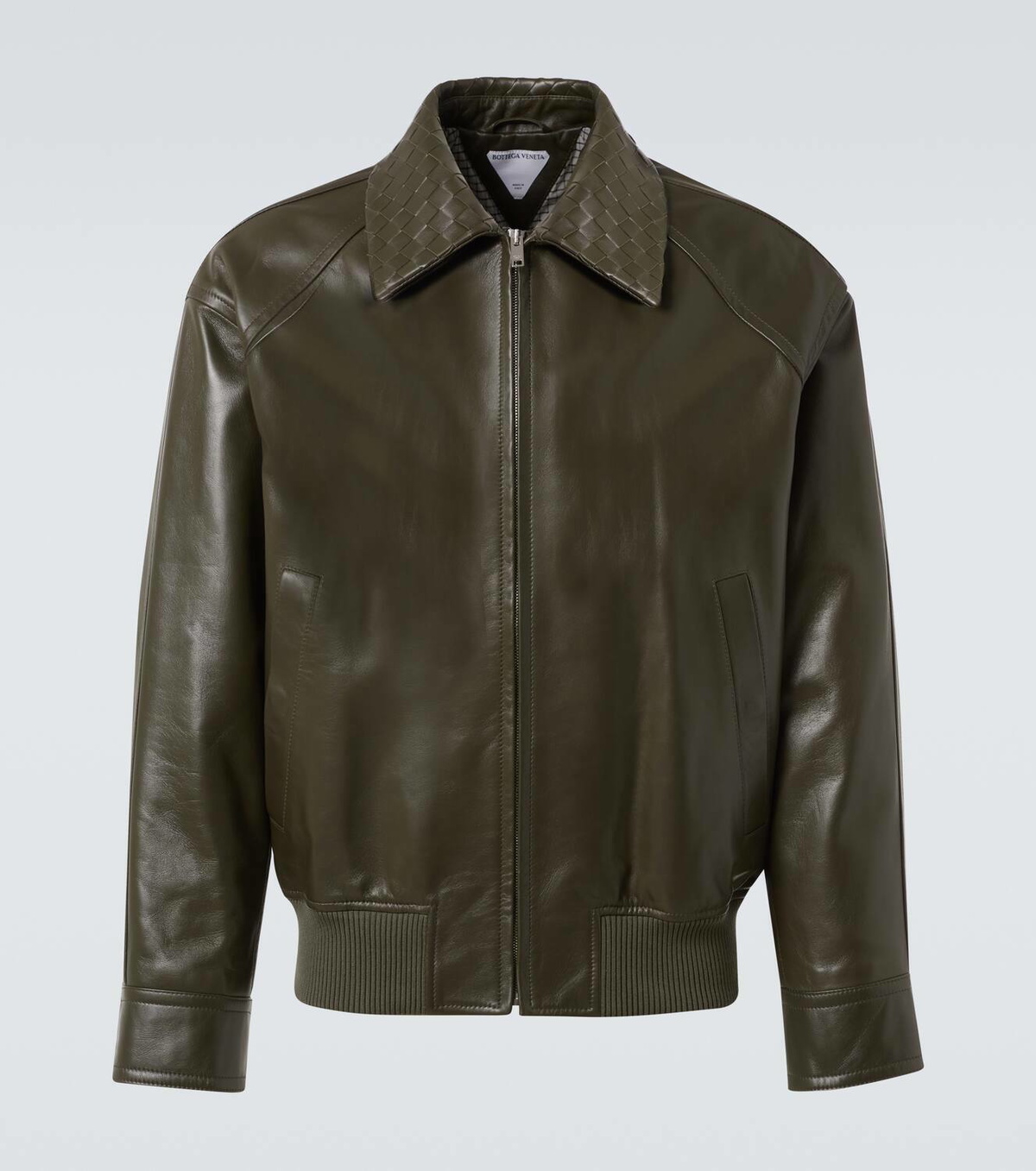 Bottega Veneta Intrecciato leather blouson Bottega Veneta
