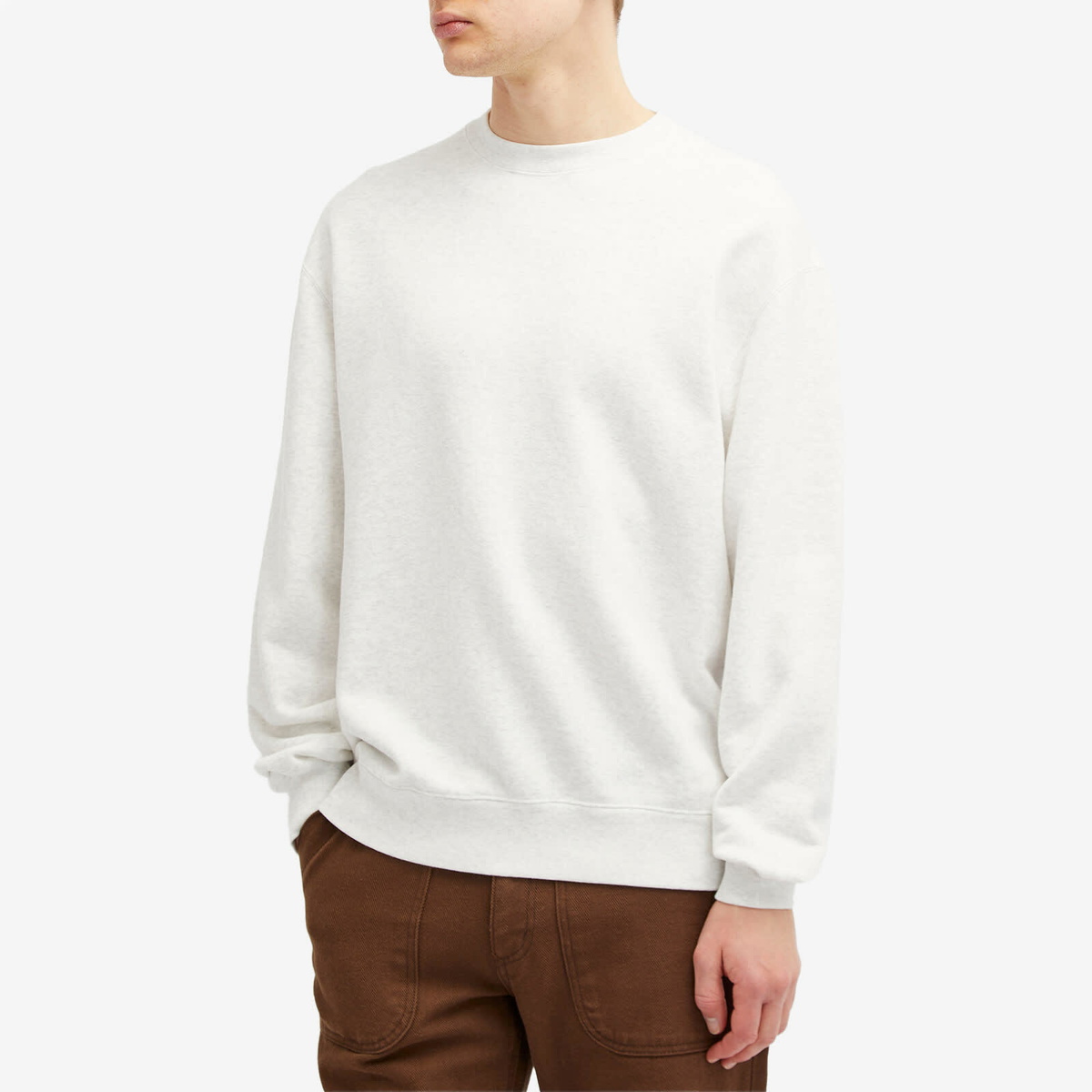 Beams Plus Men's Crew Sweatshirt in Ash
