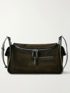 Berluti - Périple Barrel Leather-Trimmed Suede Messenger Bag