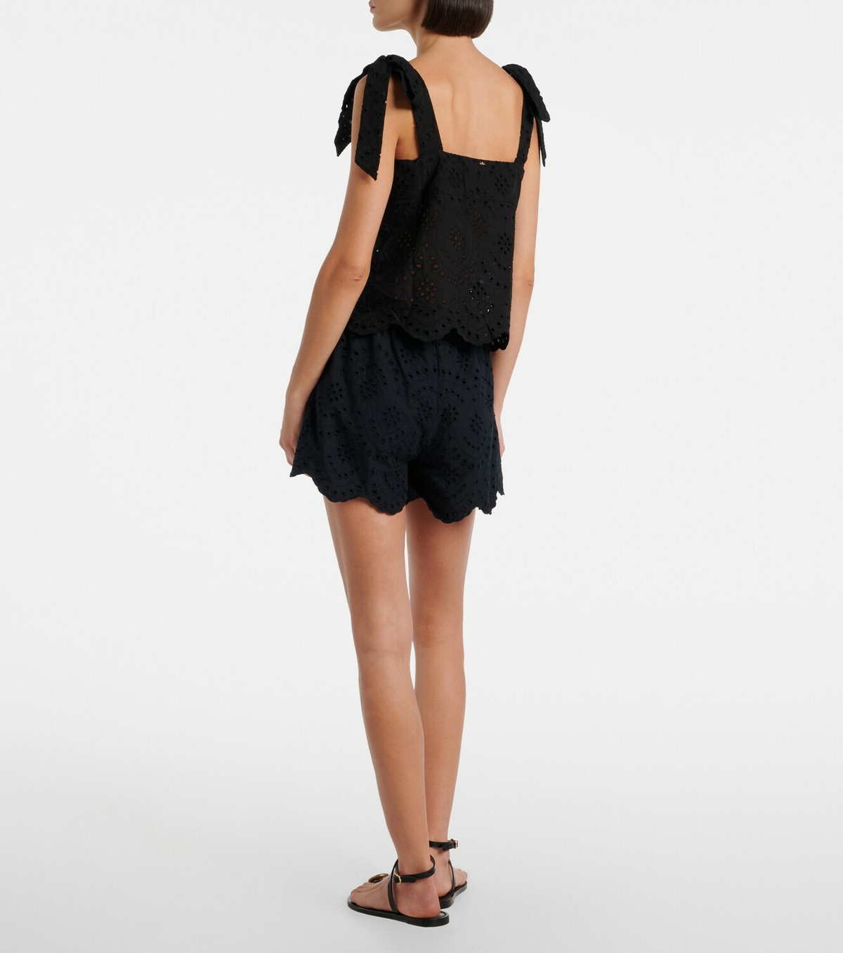 Poupette St Barth Cruse broderie anglaise cotton shorts