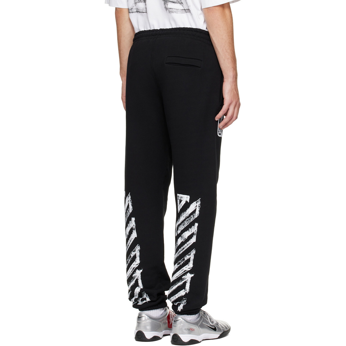 Off-White Black Motion Arrow Cuffed Sweatpants