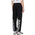 Off-White Black Motion Arrow Cuffed Sweatpants
