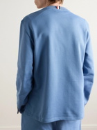 Thom Browne - Oversized Striped Cotton T-Shirt - Blue