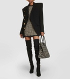 Balmain B-Army 42 jacquard tote bag