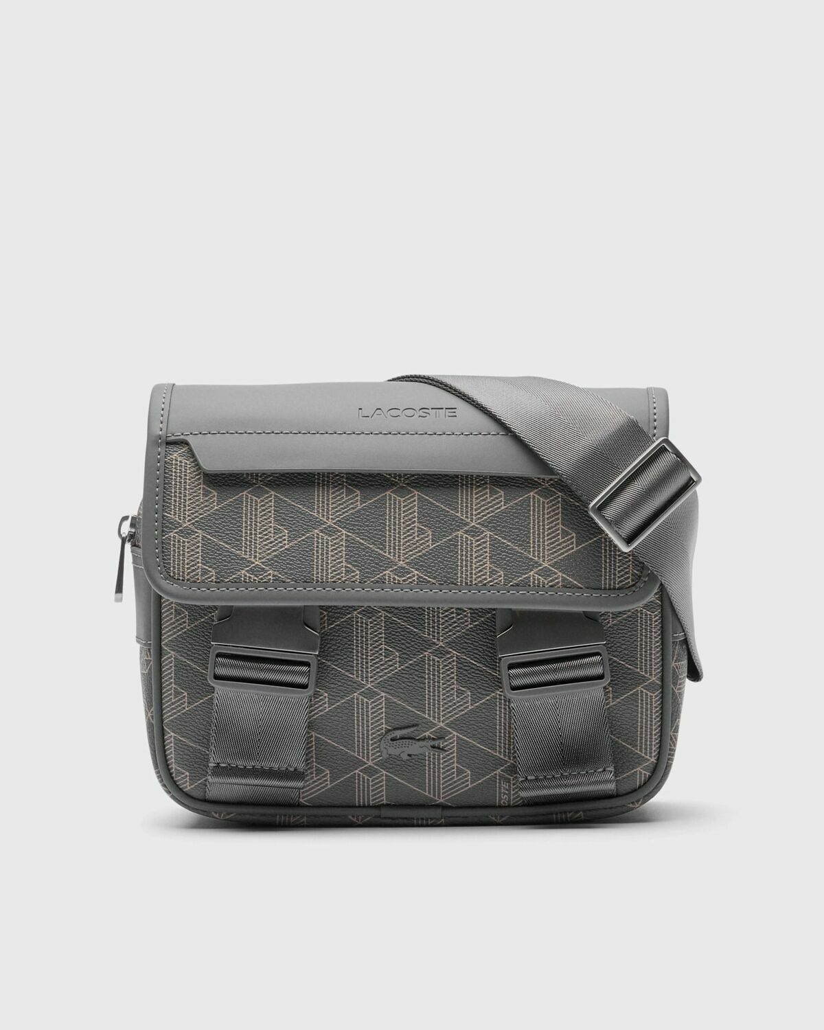 Lacoste MESSENGER BAG Grey Mens Messenger & Crossbody Bag
