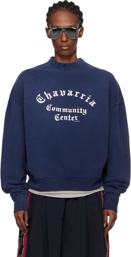 Photo: WILLY CHAVARRIA Navy 'Chavarria Community Center' Standard Sweatshirt