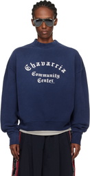 WILLY CHAVARRIA Navy 'Chavarria Community Center' Standard Sweatshirt