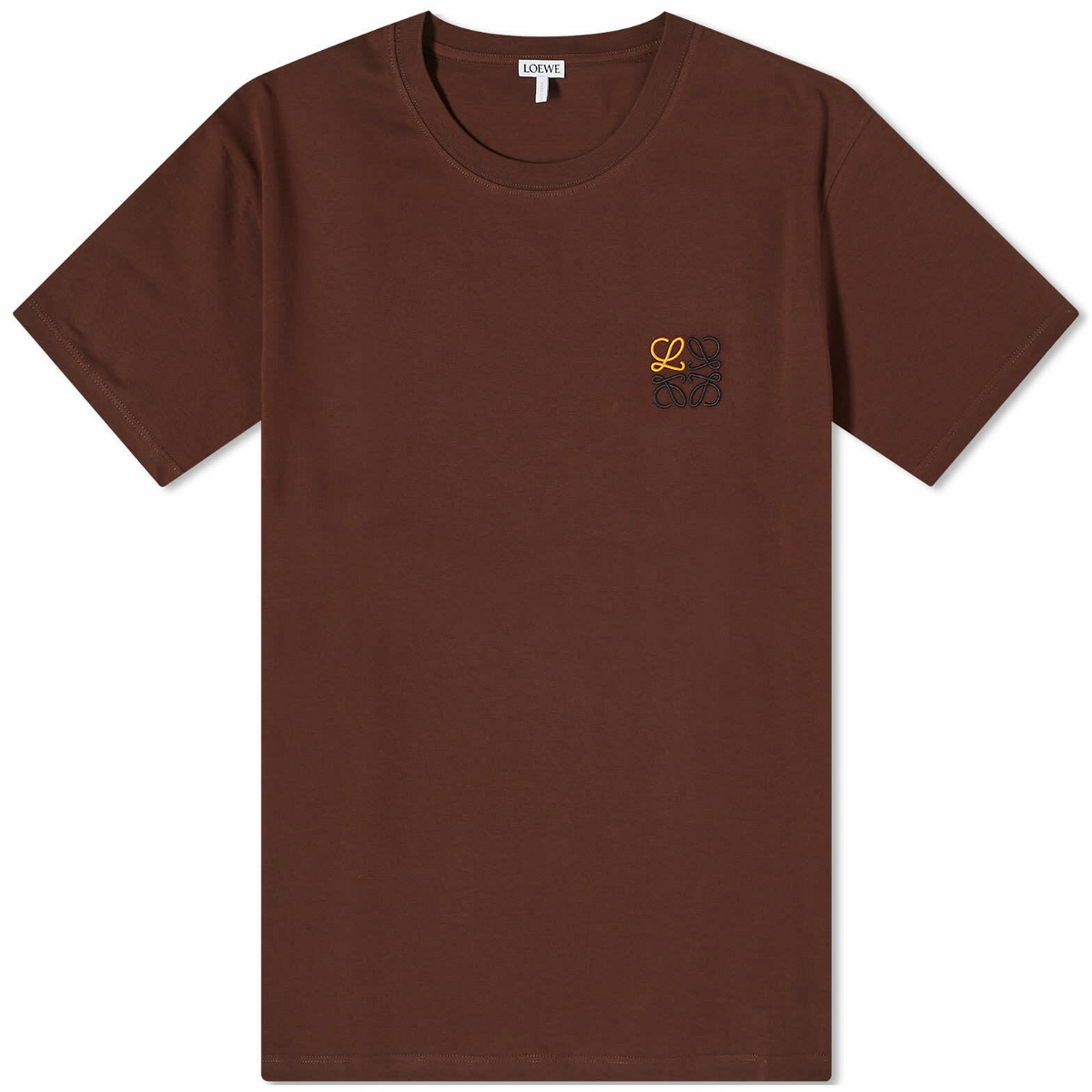 Photo: Loewe Men's Anagram T-Shirt in Chocolate Brown