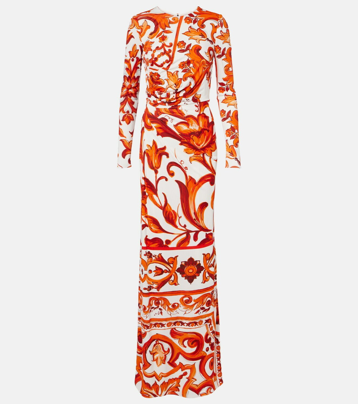 Dolce&Gabbana Majolica organza maxi dress