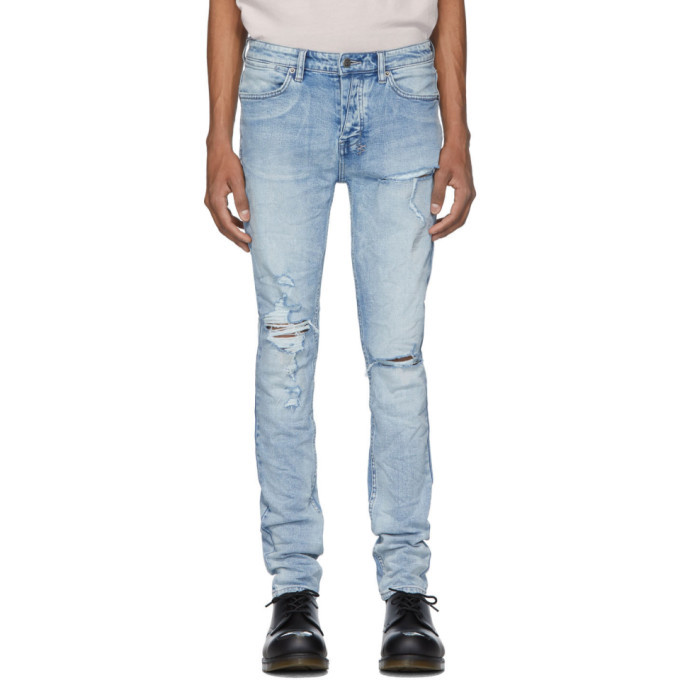 Photo: Ksubi Blue Van Winkle Punk Blue Trashed Jeans