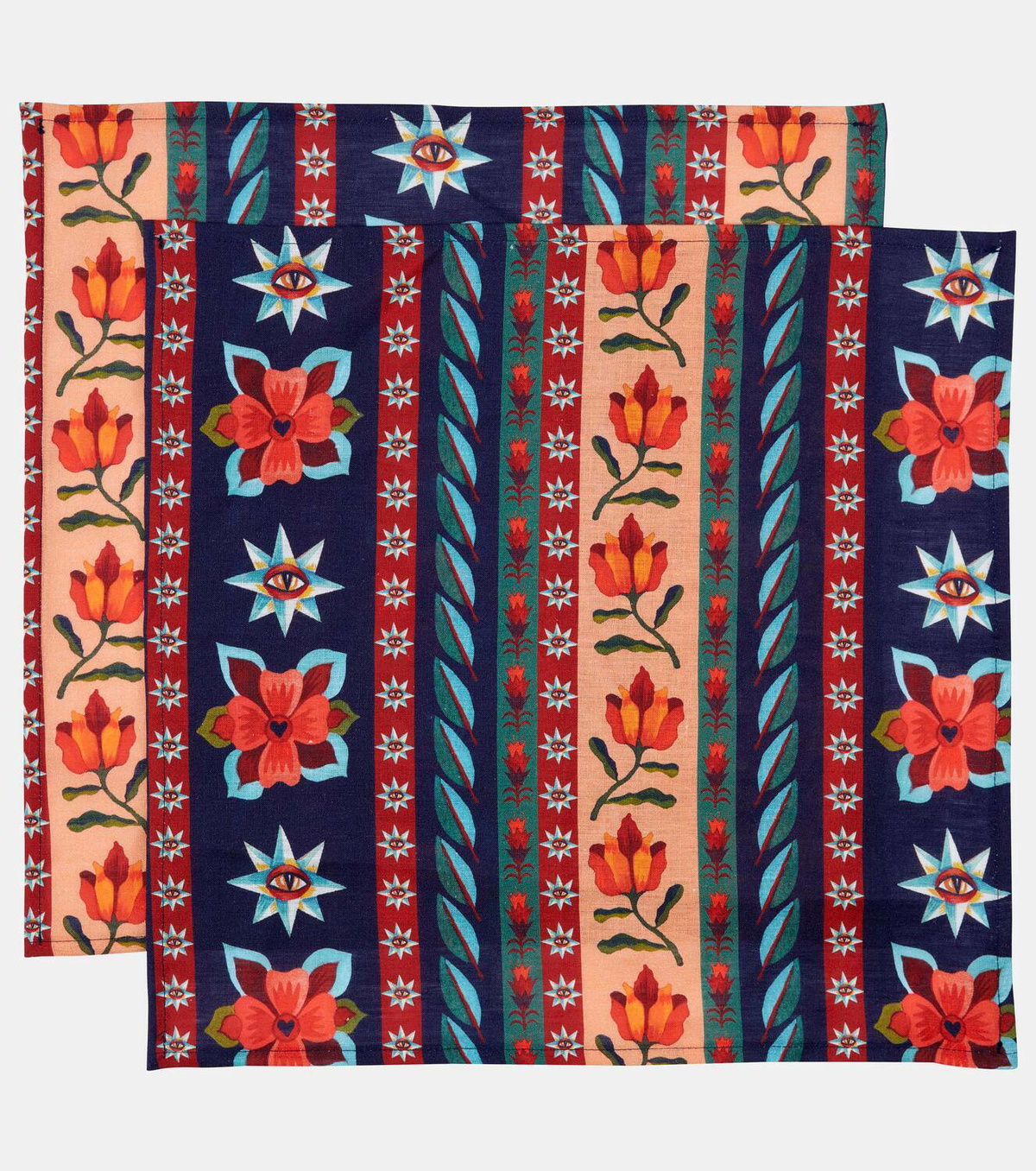 La DoubleJ Strisce  Large set of 2 napkins