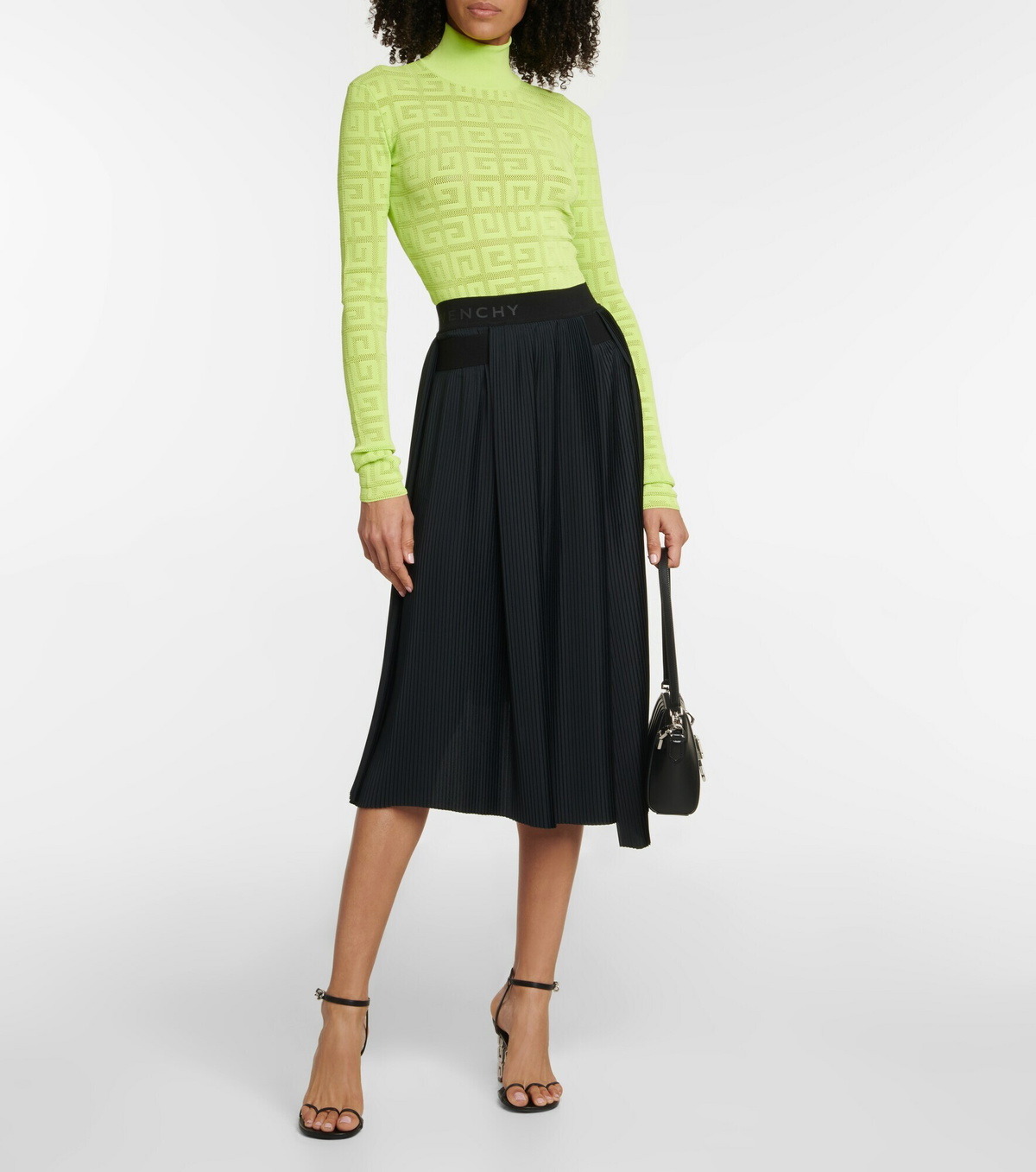 Givenchy - 4G jacquard mesh turtleneck top Givenchy