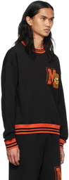 Moschino Black Varsity Teddy Bear Sweatshirt