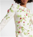 Markarian Avelina embroidered cotton lace midi dress