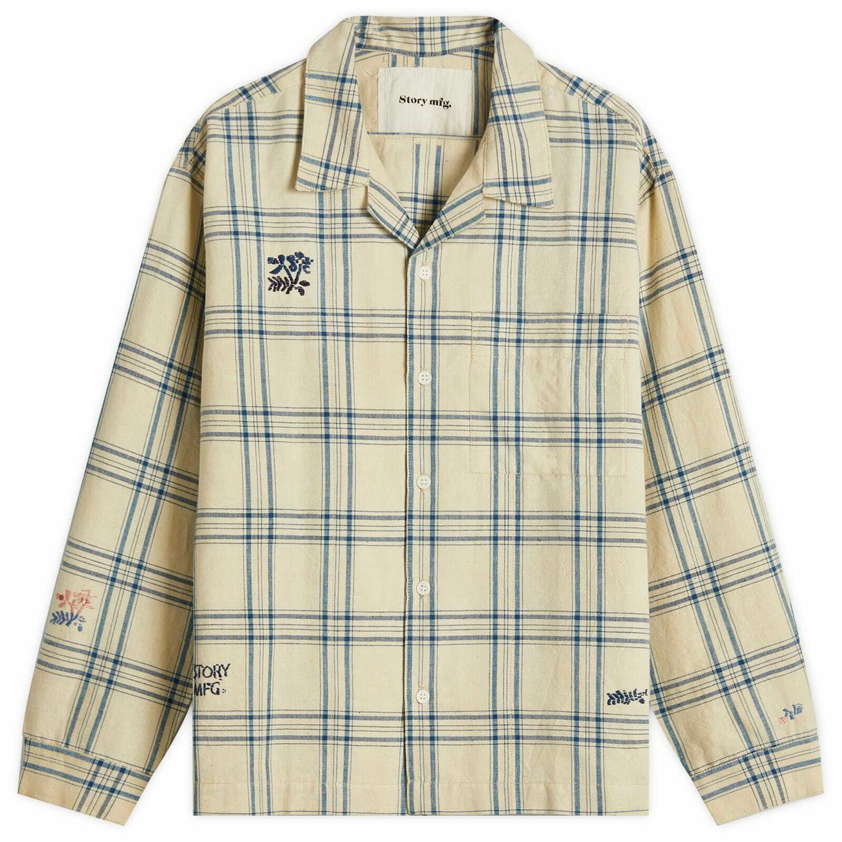Story mfg. Men's Gingham Greetings Shirt in French Gingham