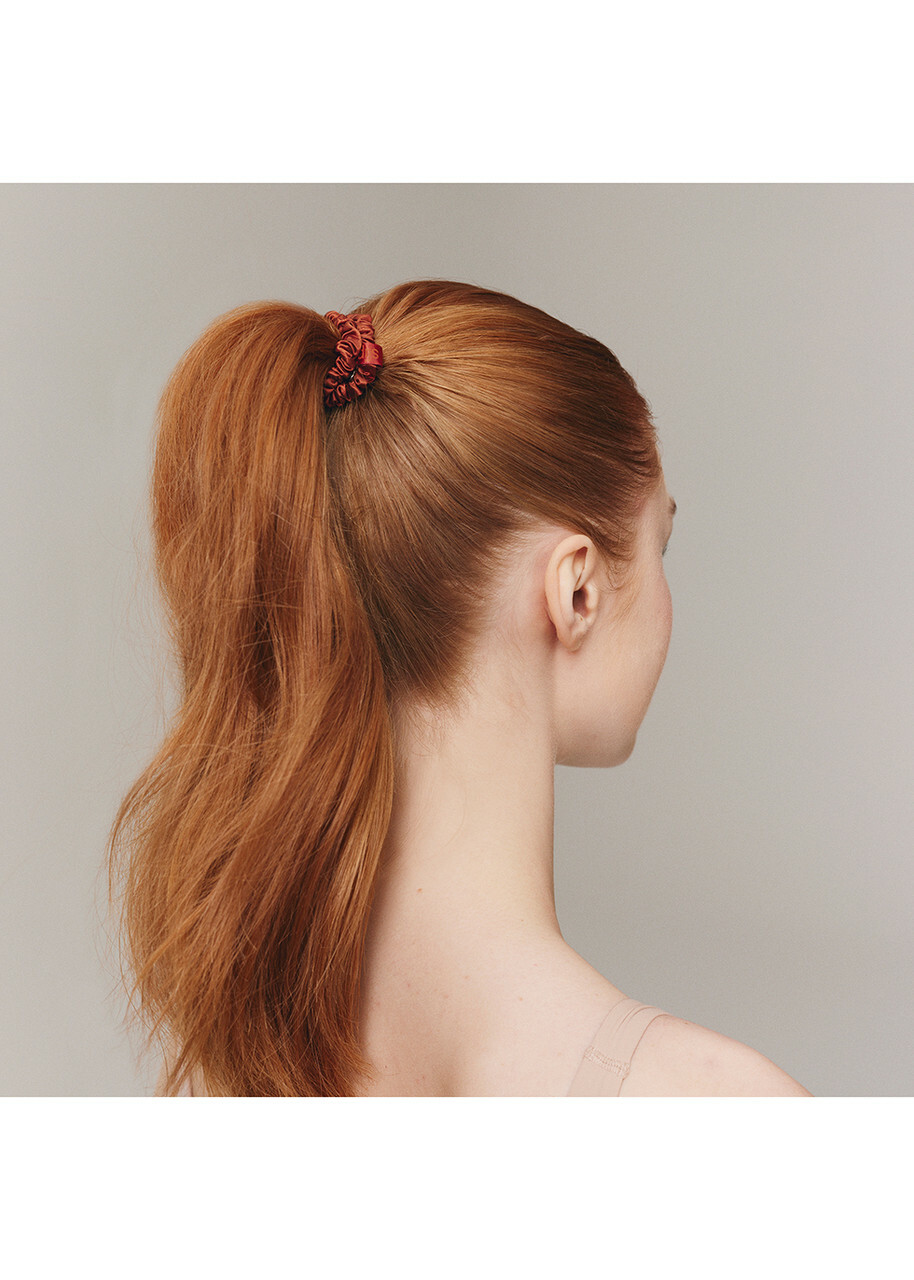 Slip Pure Silk Skinny Scrunchies - Auburn
