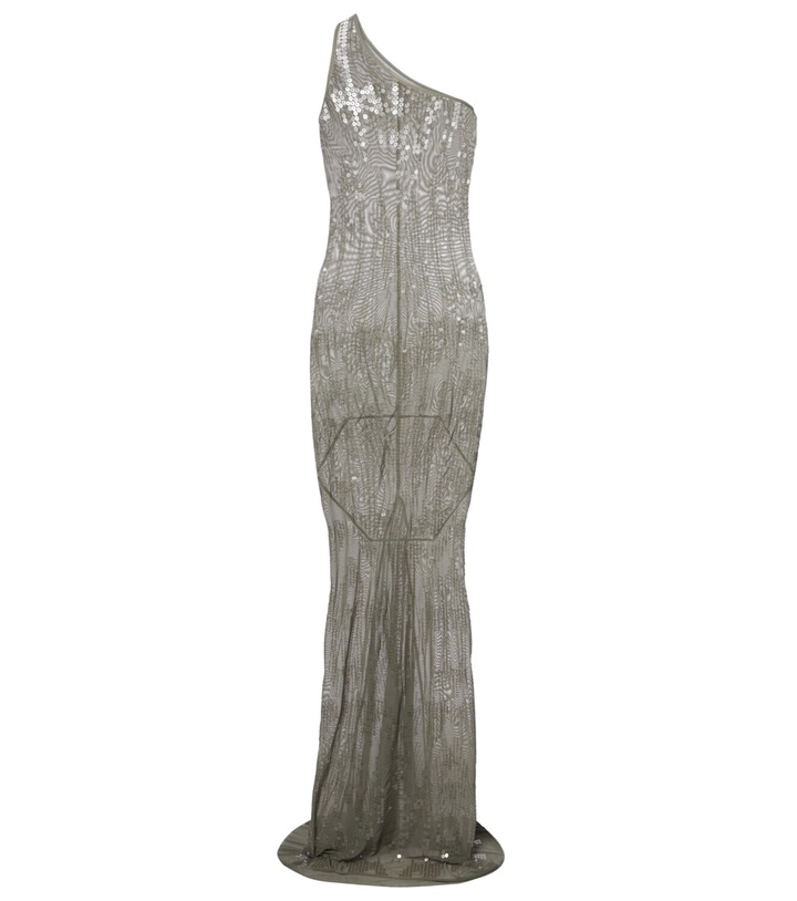 Photo: Rick Owens Sequined sheer tulle gown