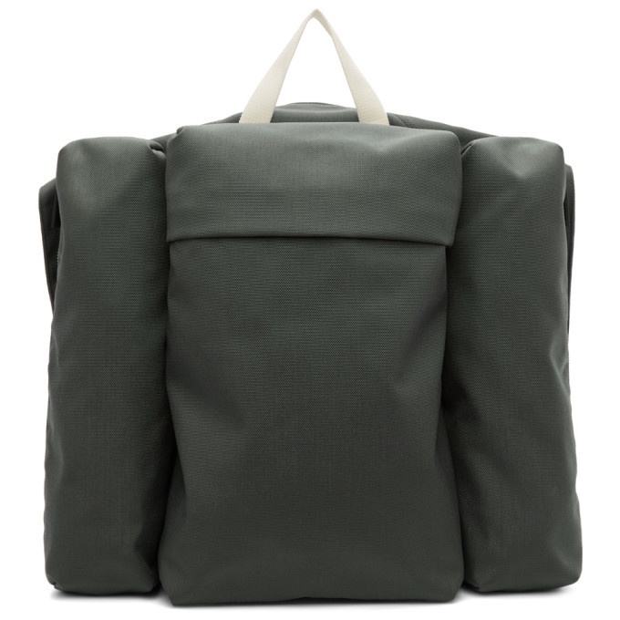 Jil Sander Green Climb Harness Multi Pockets Backpack Jil Sander