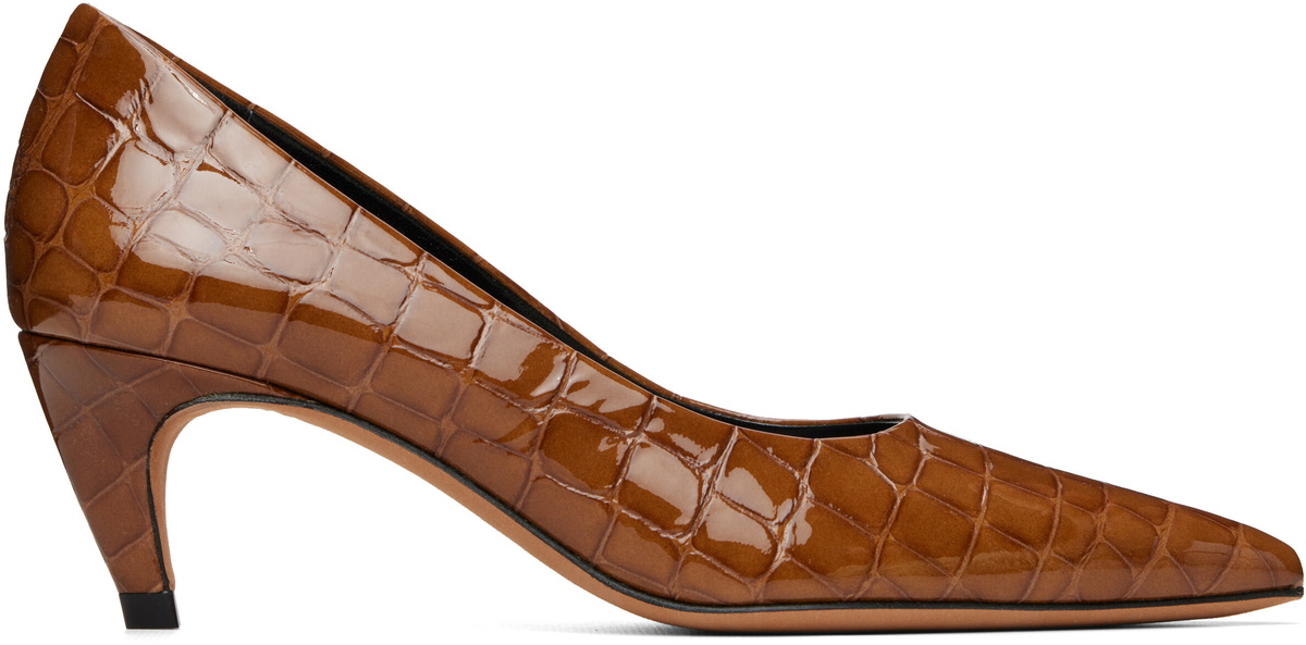JUDE Brown Blade Pump Heels