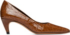 JUDE Brown Blade Pump Heels