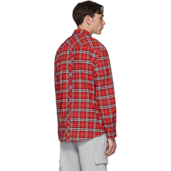 Burberry red hotsell long sleeve