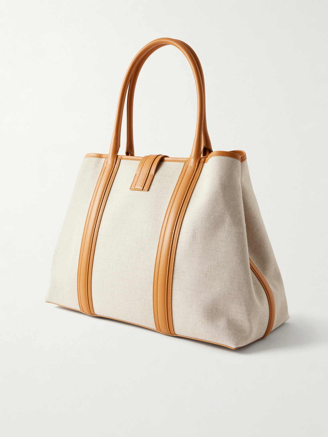 Christian Louboutin - Nox Leather-Trimmed Linen Tote Bag