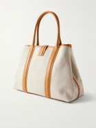 Christian Louboutin - Nox Leather-Trimmed Linen Tote Bag