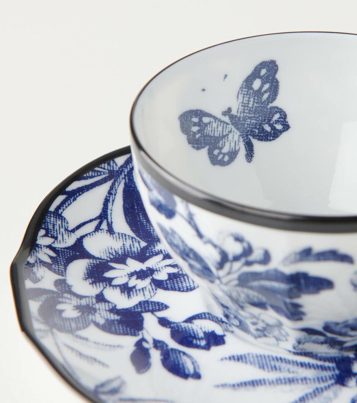 Gucci Herbarium set of 2 teacups and saucers