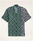 Brooks Brothers Men's Et Vilebrequin Bowling Shirt in the Dominator Print | Navy