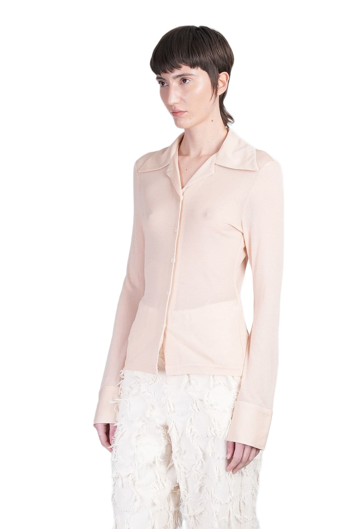 Séfr Claire Shirt In Powder Acrylic