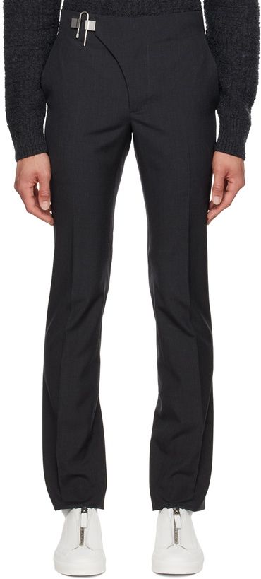 Photo: Givenchy Gray U-Lock Trousers