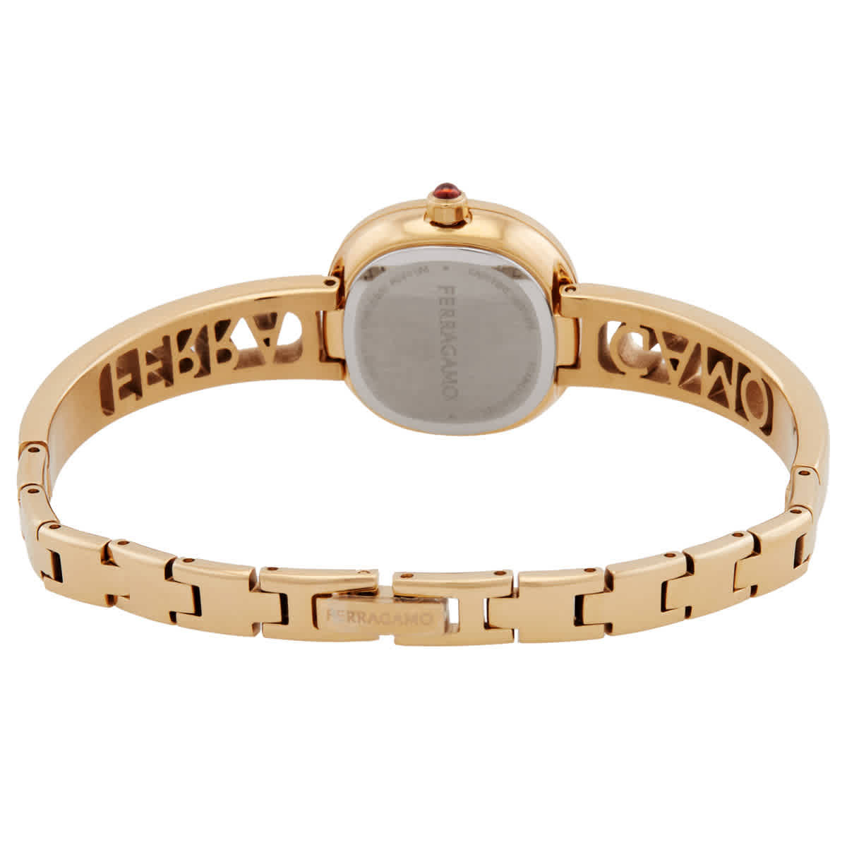 Ferragamo Iconic Jewel Bangle Quartz Silver Dial Ladies Watch SFAB00324
