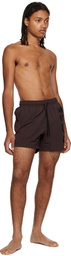 BOSS Brown Quick-Drying Swim Shorts