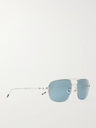 MONTBLANC - Aviator-Style Silver-Tone Sunglasses - Silver