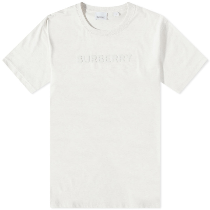 Photo: Burberry Men's Harriston Logo T-Shirt in Oatmeal Melange