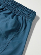 Rhude - Straight-Leg Mid-Length Logo-Appliquéd Swim Shorts - Blue