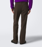 Auralee Wool and cashmere corduroy straight pants