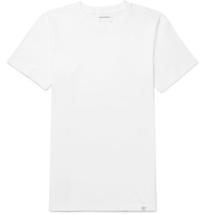 Photo: Norse Projects - Niels Cotton-Jersey T-Shirt - Men - White