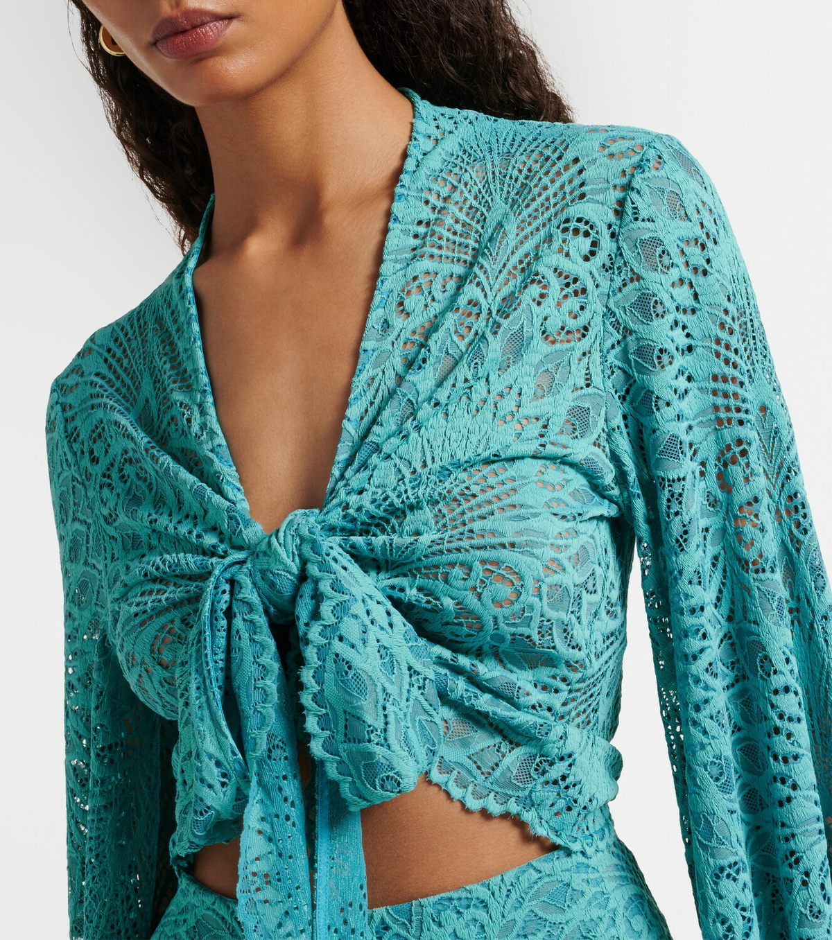 Alexandra Miro Tabitha lace crop top
