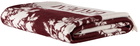 Erdem Burgundy & Off-White Ottoline Floral Fringed Throw