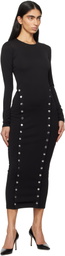 Fleur du Mal Black Undo Me Midi Dress