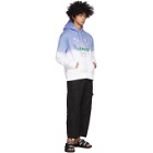 Kenzo Blue and White Gradient Tiger Hoodie
