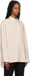 6397 Beige Oversized Shirt