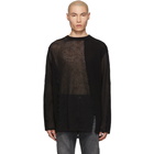 Yohji Yamamoto Black Rock Peel Sweater