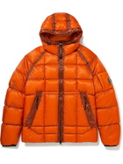 C.P. Company - Hooded Quilted Ripstop Down Jacket - Orange