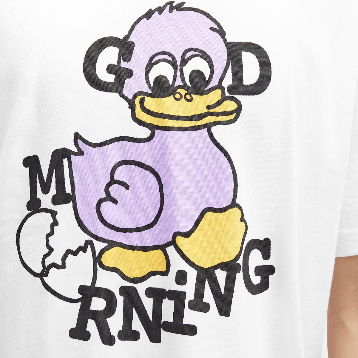 Good Morning Tapes Men's Duck T-Shirt in White