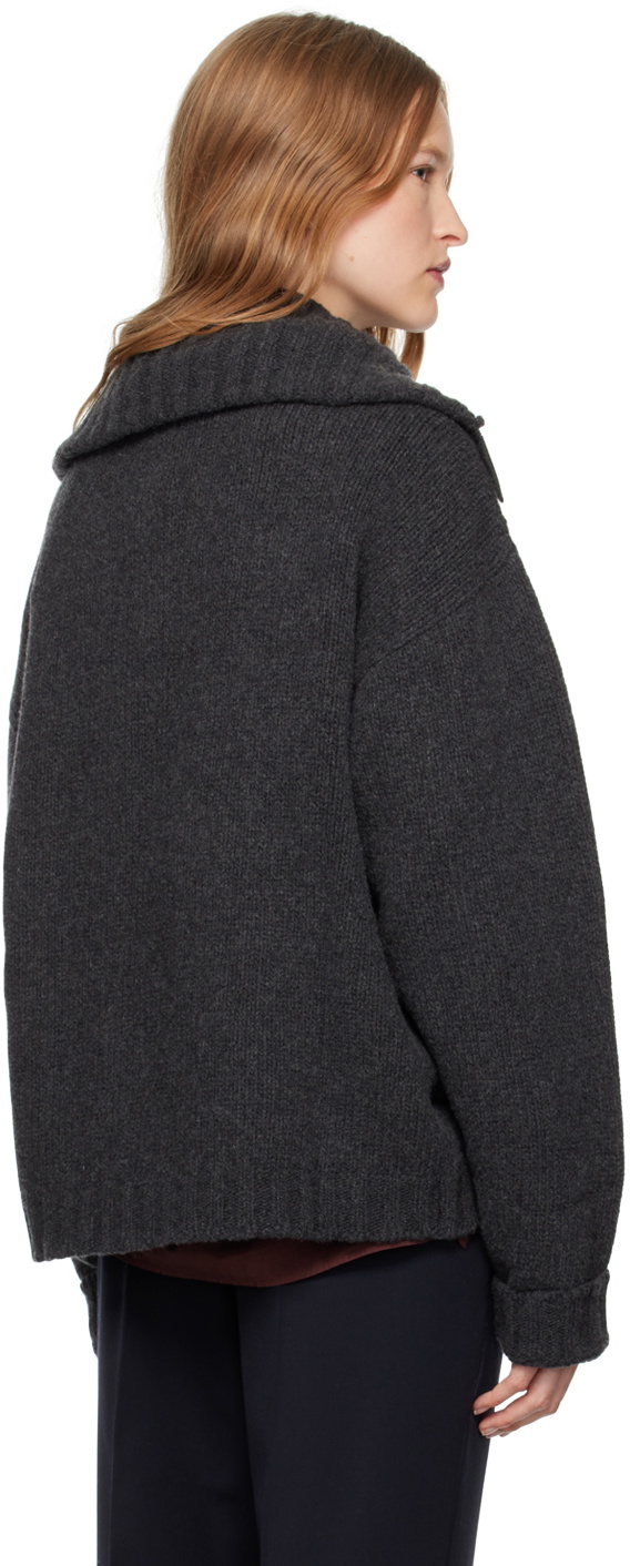 Wales Bonner Gray Ballad Knit Sweater Wales Bonner 