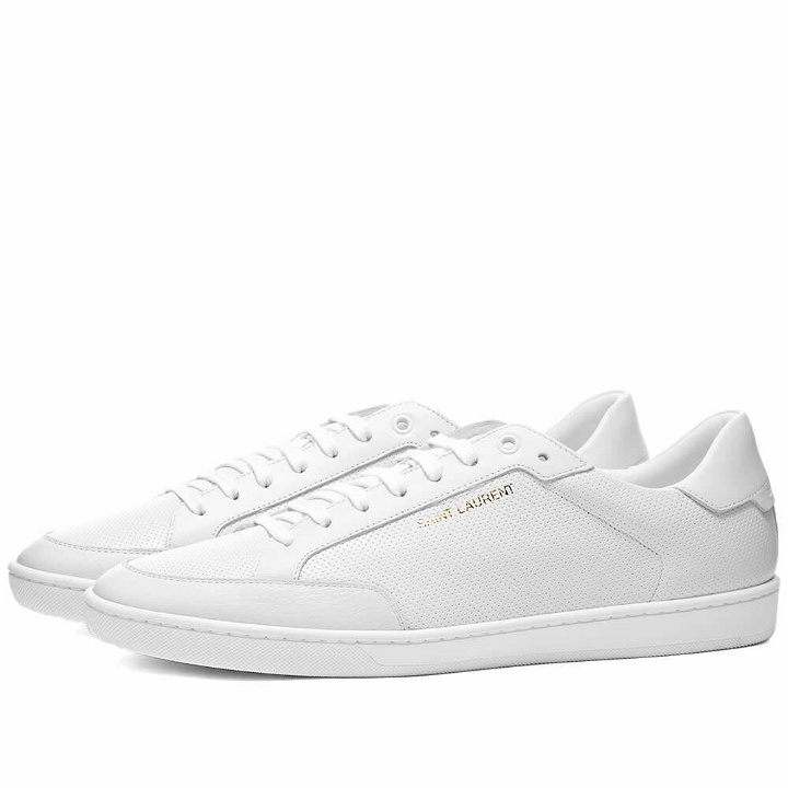 Photo: Saint Laurent Men's SL-10 Lo Sneakers in White